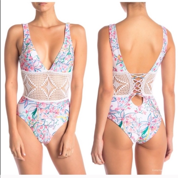 l*space Other - L*Space Samantha Crochet One Piece Floral